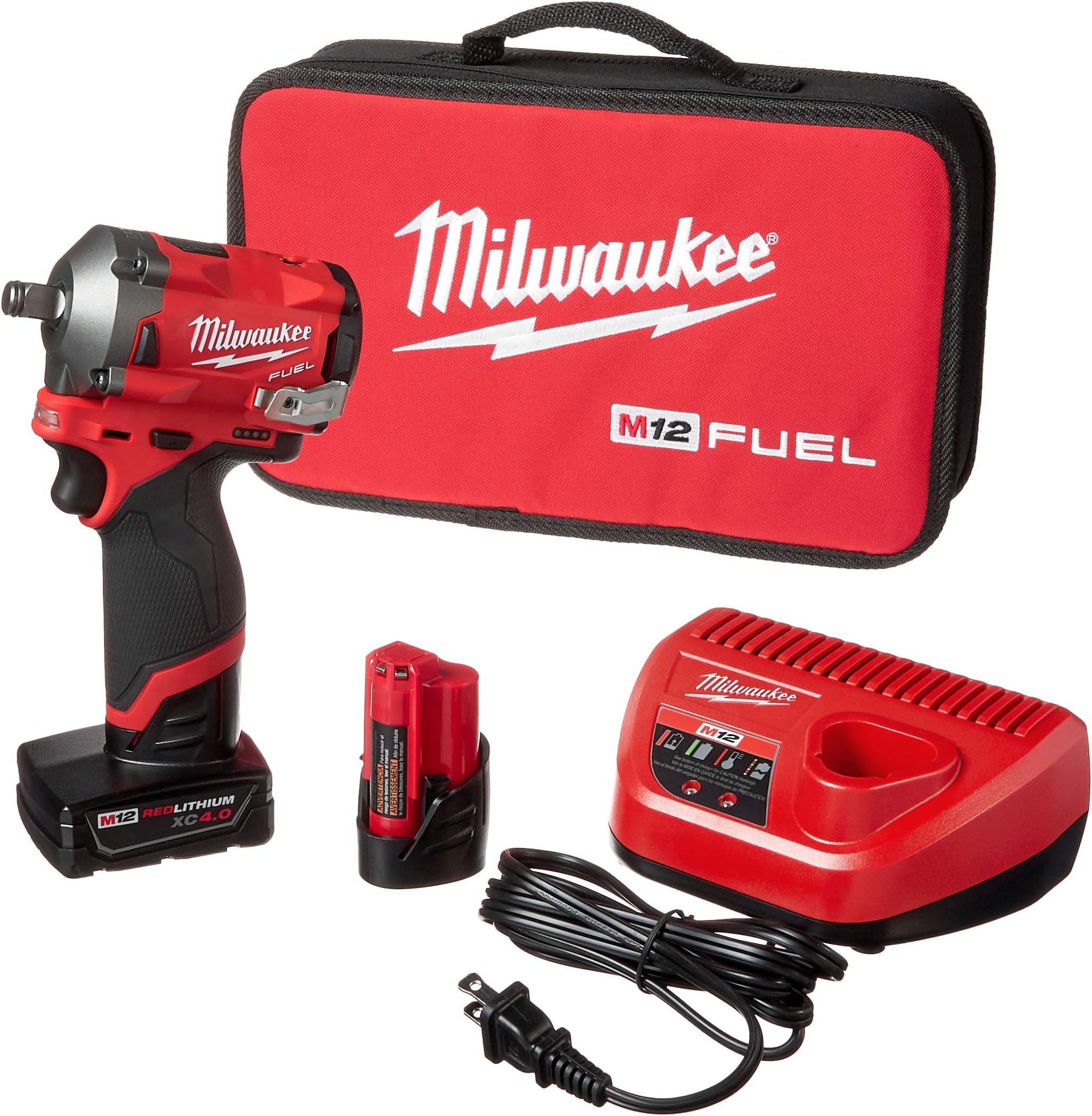 Milwaukee M12 FUEL STUBBY 1/2" IMPACT WRENCH KIT