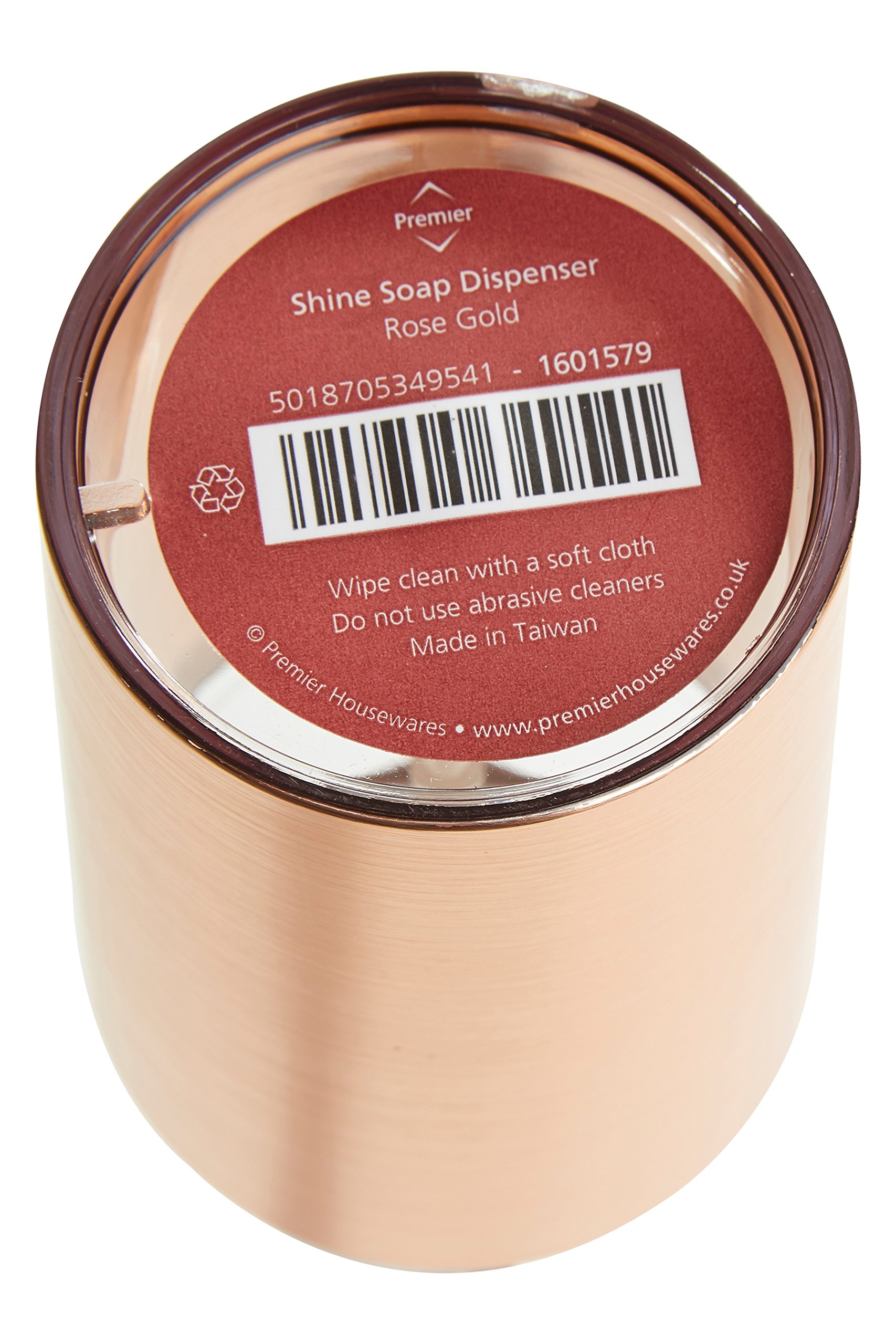Shine Soap Dispenser - Rose Gold, 7 x 8 x 18 cm - Image 2