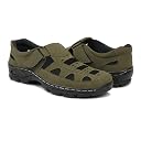 Degarro Men’s Suede Leather Sandals – Lightweight, Durable, and Comfortable Casual Sandals for Everyday Wear, Travel, and Outdoor Adventures (Olive Green, UK Footwear Size System, Adult, Men, Numeric, Medium, 9) gallery image