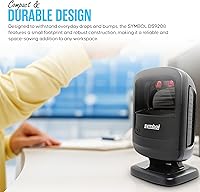 Vista 6 de DS9208 Zebra Symbol Digital Handsfree 1D/2D Barcode Scanner with USB Cable & Microfiber Cleaning Cloth - High Performance Scanning, Compact Design