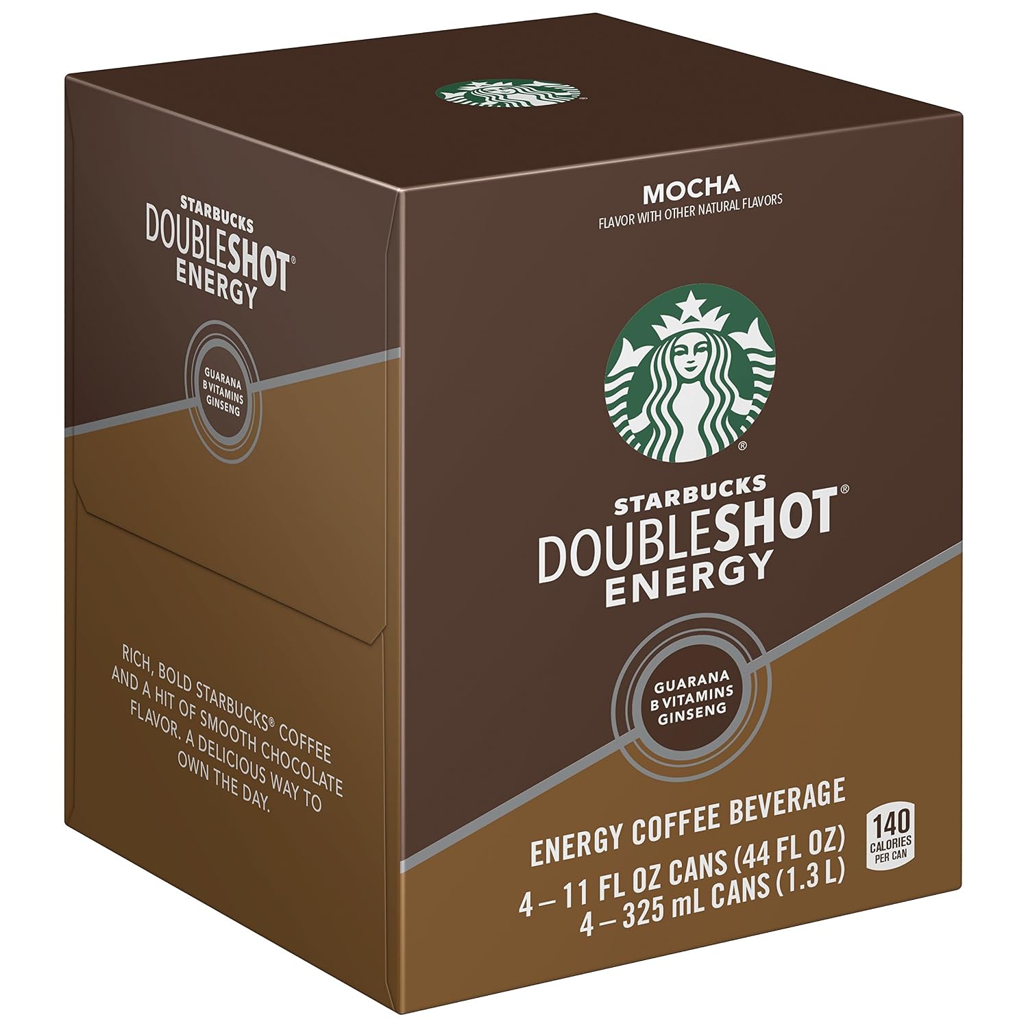 Starbucks, Doubleshot Energy Coffee, Mocha, 11 fl oz. cans (4 Pack)