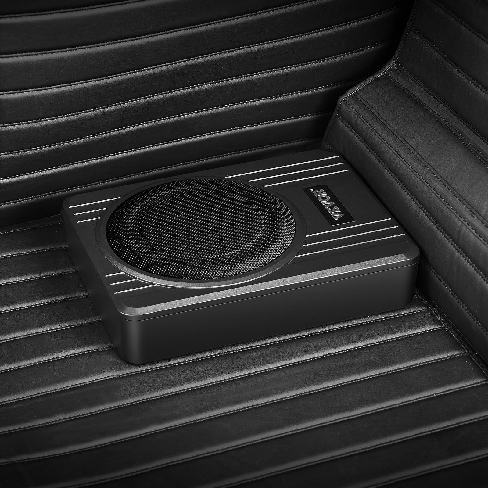 VEVOR Subwoofer auto subwoofer 300 W 254 mm sottile subwoofer auto con alimentazione, sottosistema con amplificatore integrato, ingresso alto/basso e controllo del volume per camion SUV