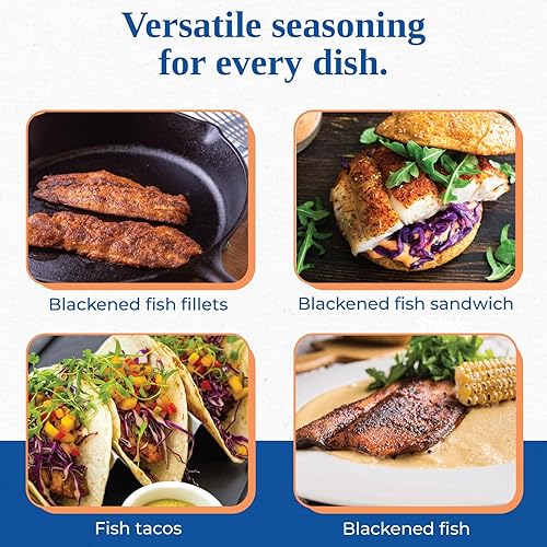 Miniatura 6 de Chef Paul Blackened Redfish Magic Seasoning Blends | Especias y condimentos estilo cajún | Sin gluten, sin MSG, sabor audaz | Perfecto para asar a