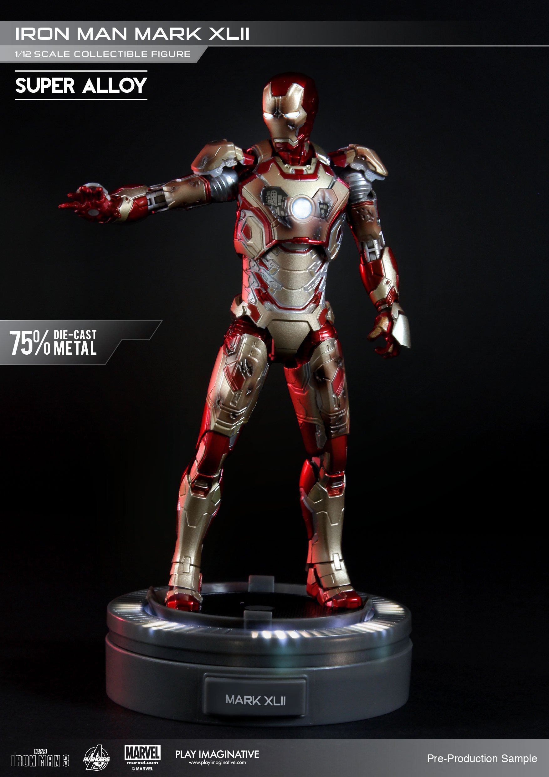 COMICAVE STUDIOS 1/12 アイアンマン マーク42 合金完成品 フィギュア専門店 -ソダチトイズ / Comicave MK42 アイアンマン