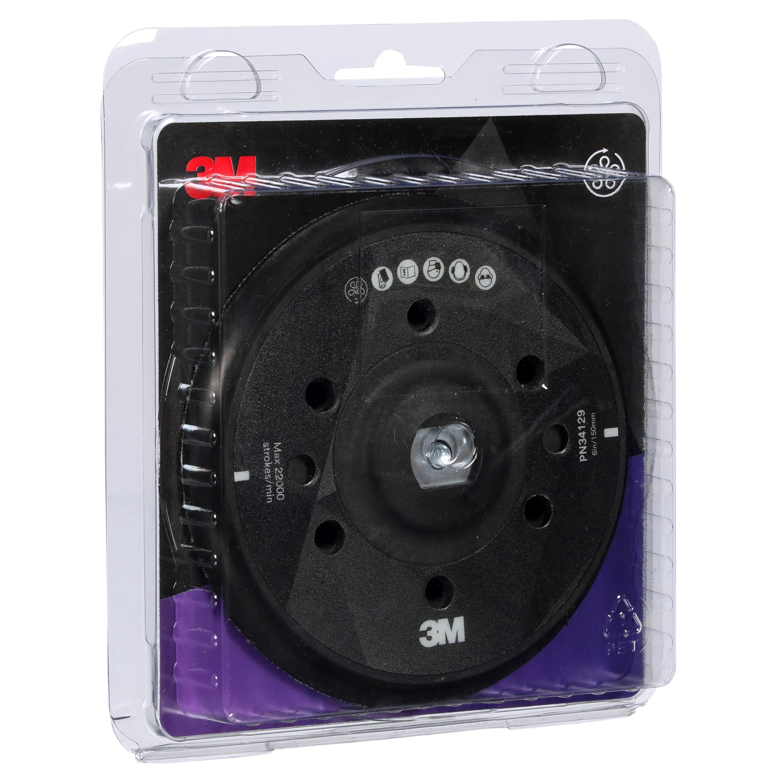 Platorello per lucidatrice rotorbitale 3M Perfect-It, 150 mm (6 in), 34129