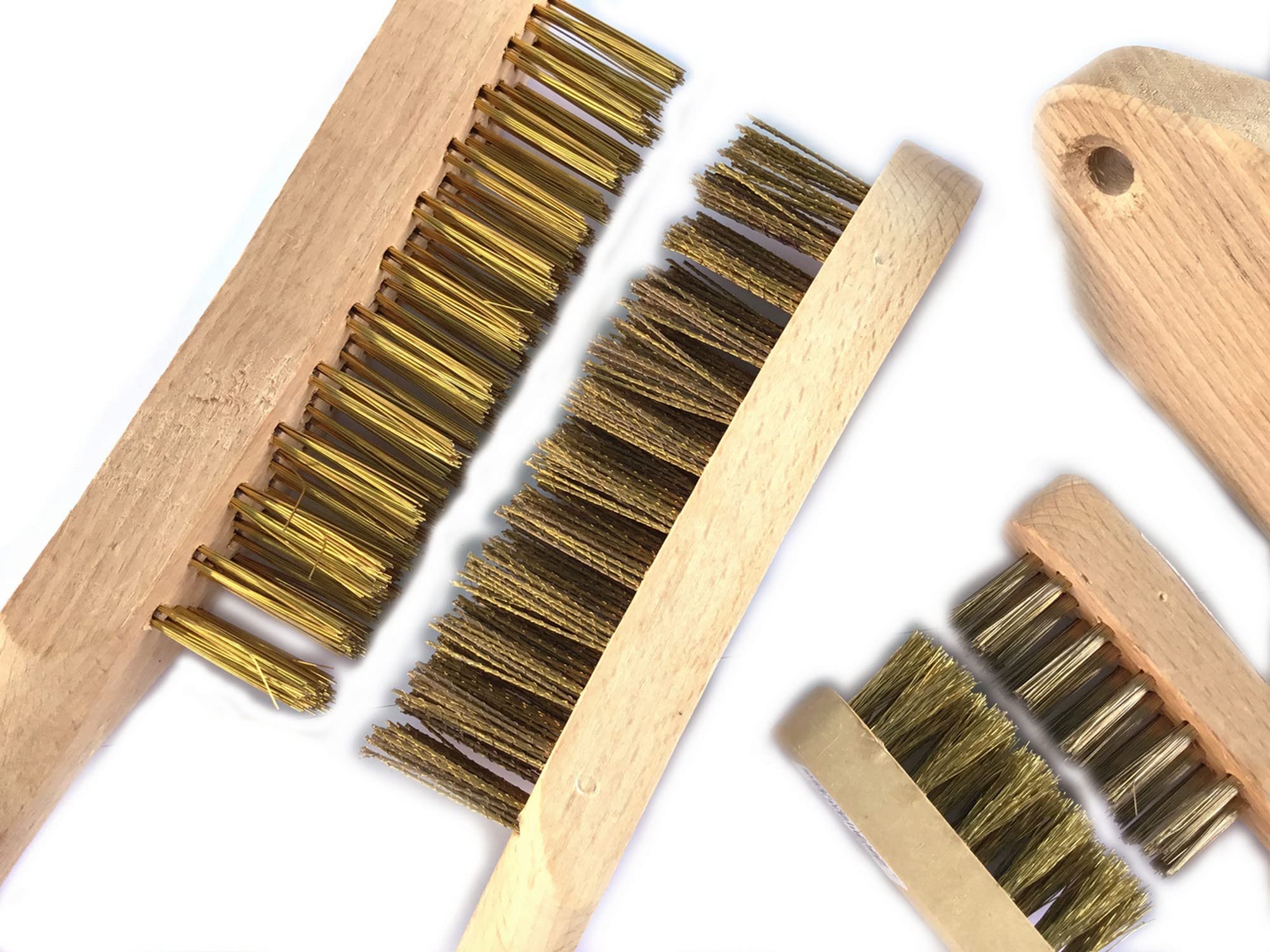 Kibros Assortiment 6 brosses métal soudeur violon bougie acier laitonné