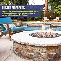 Vista 2 de American Fireglass, vidrio para hogar con vidrio para hoguera y vidrio para estufa, Azul Royal