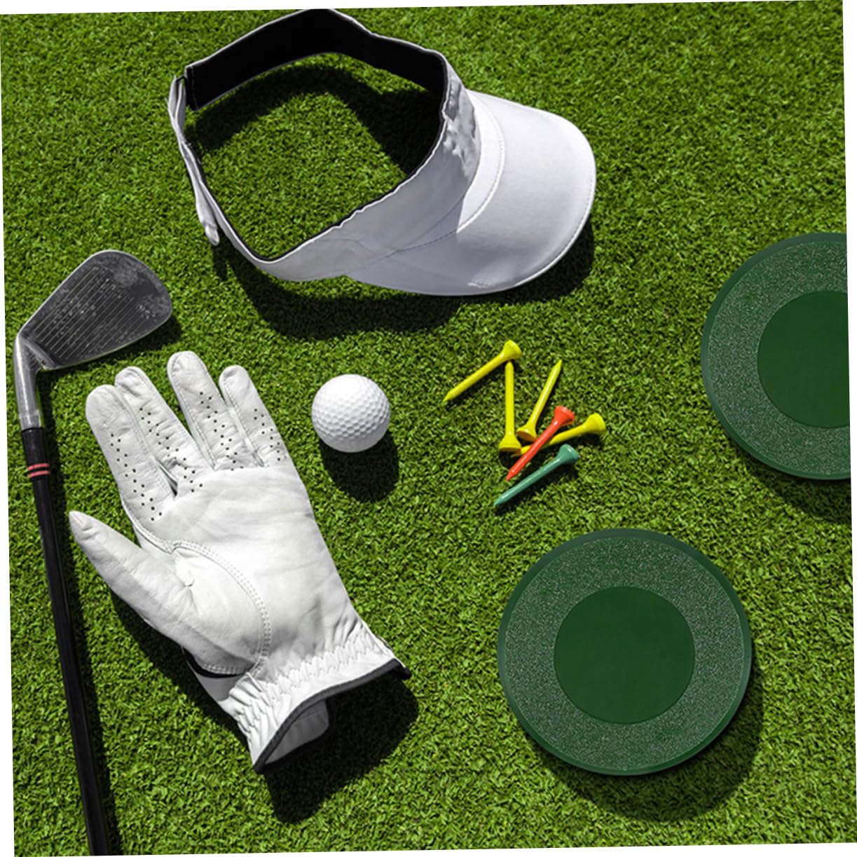 Mipcase Golf Putting Cup Cover Hole Cup Lid Easy Install Plastic Training Tool