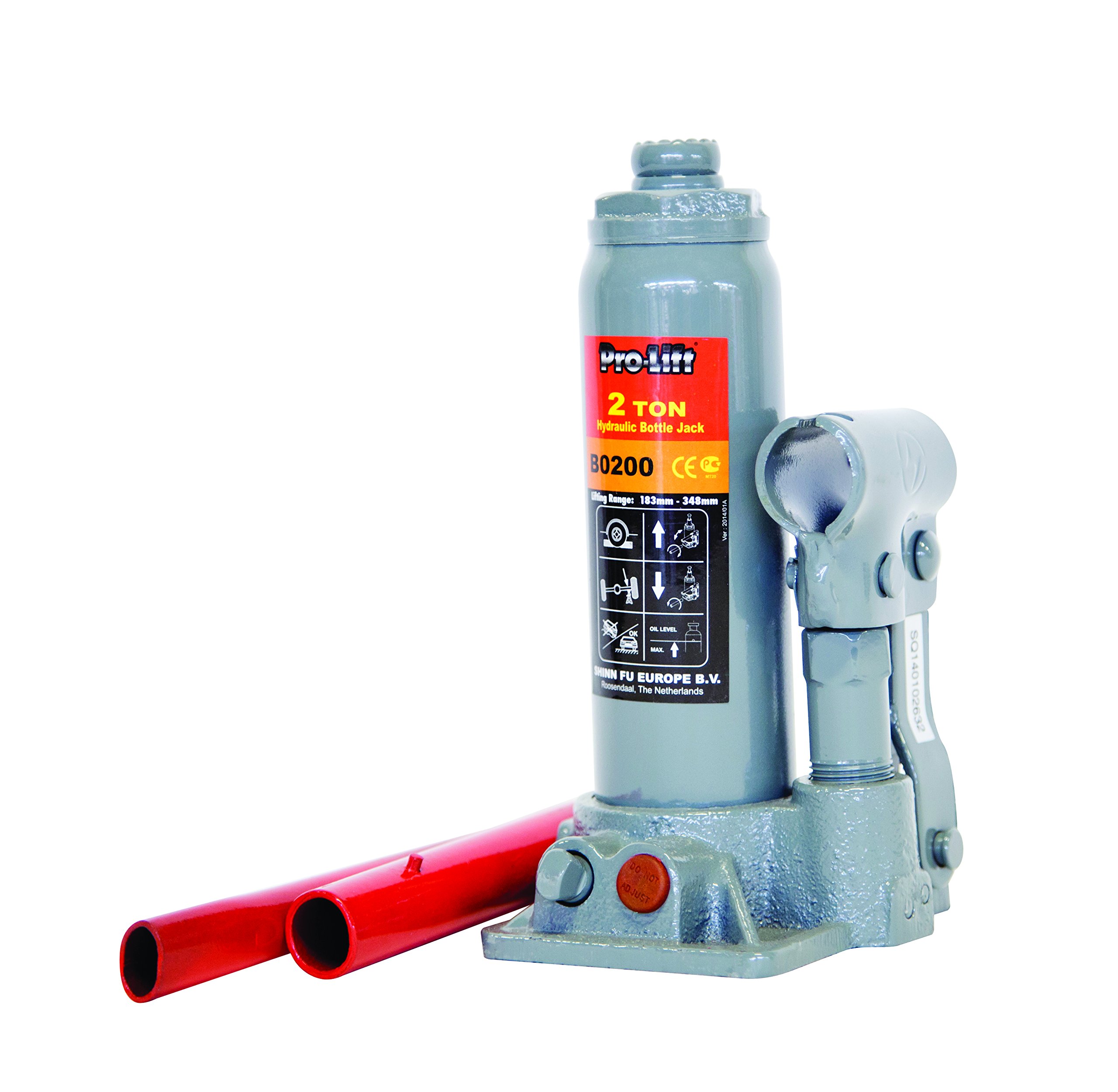 Pro-Lift B0200 Hydraulic Bottle Jack, 2 t Capacity