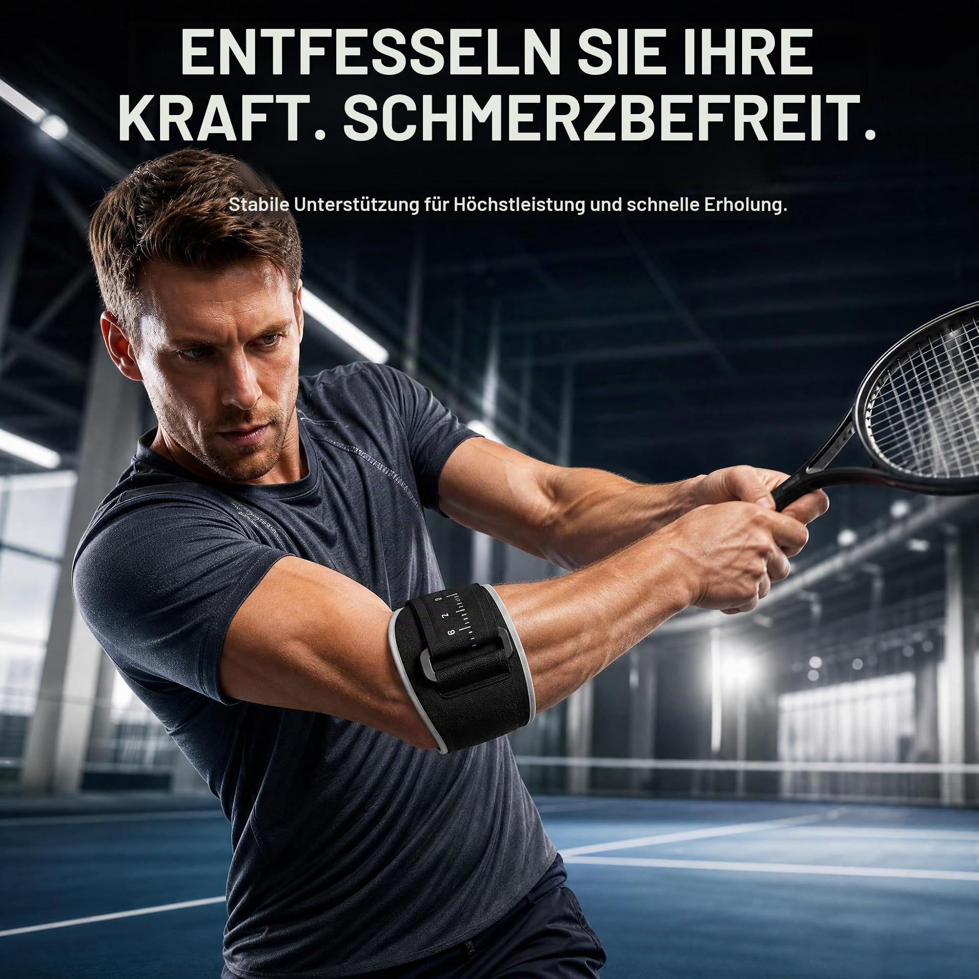 Ellenbogenbandage Tennisarm Bandage für Tennisarm und Golferarm ,Leichte Manschette fürTennisarm,Einstellbare Schmerzlinderung bei Epicondylitis für Sehnenentzündung,Arthritis,Rechts und Links Unisex