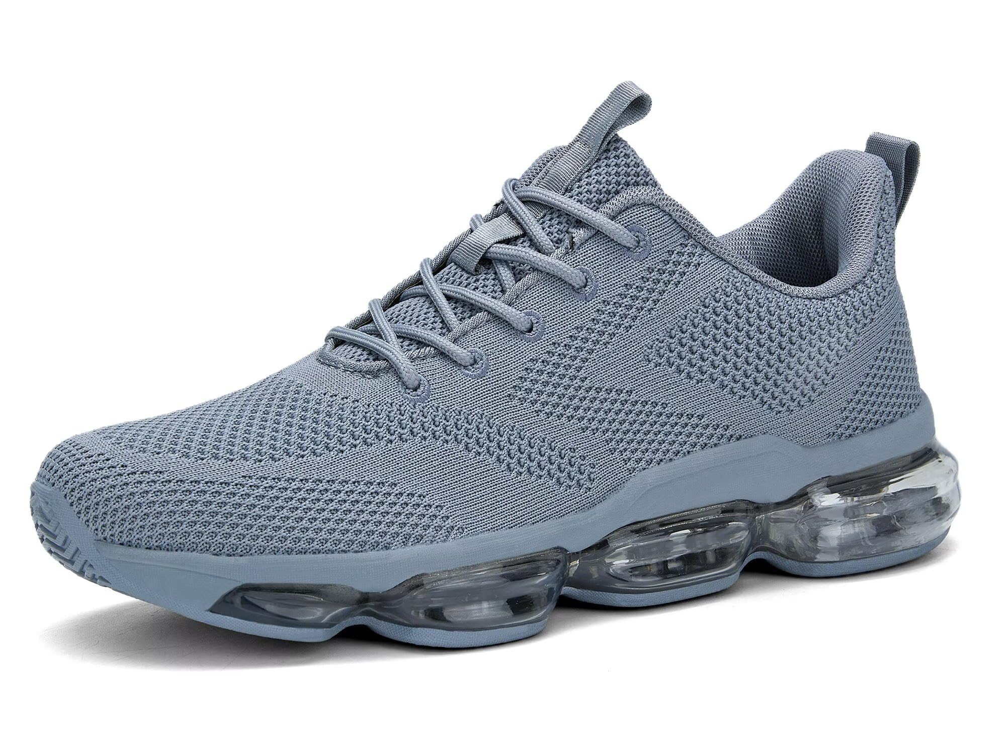 Mens Running Shoes Air Lace Up Comfort Walking Sneakers Breathable Fashion Tennis Basketball Sport Gym Fitness Cross Trainers