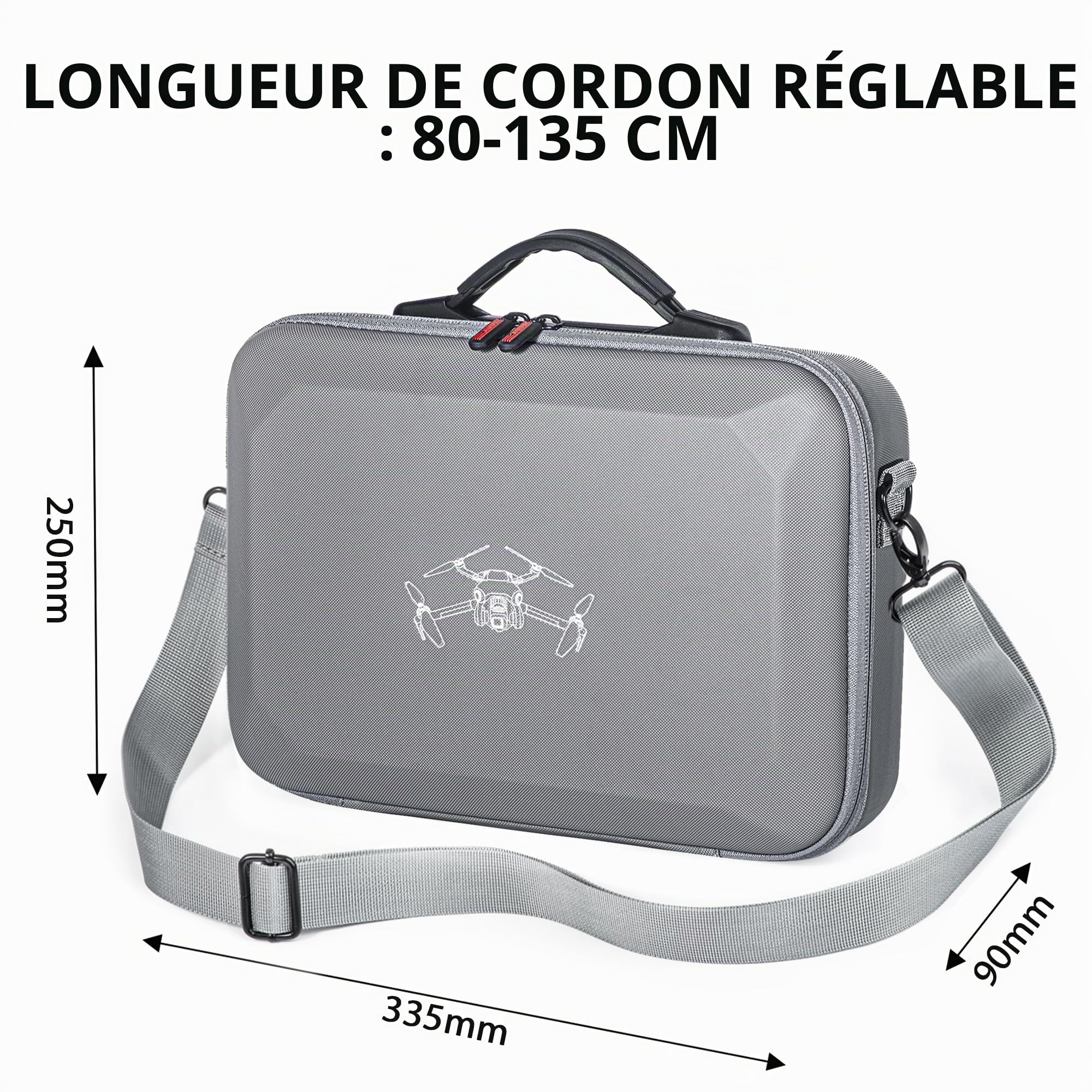 STARTRC Mini 3 Sac de Voyage Portable pour DJI Mini 3/4 Pro Fly More Combo Étui pour Manette DJI RC 2/RC Controller