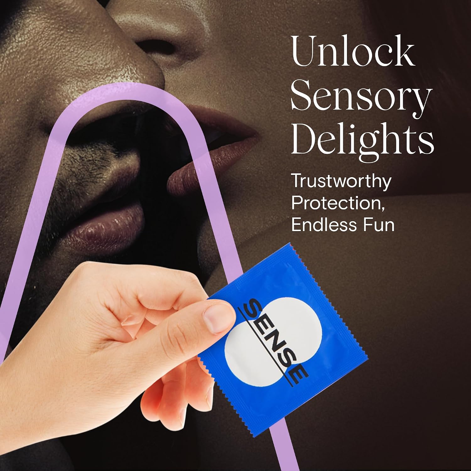 Sense Classic Latex Condoms for Extra Comfort & Enhanced Sensitivity - Silky Smooth Lubricated Condoms - Electronically Tested Natural Condom, Vegan, Hypoallergenic Condom for Men, 12 Pack