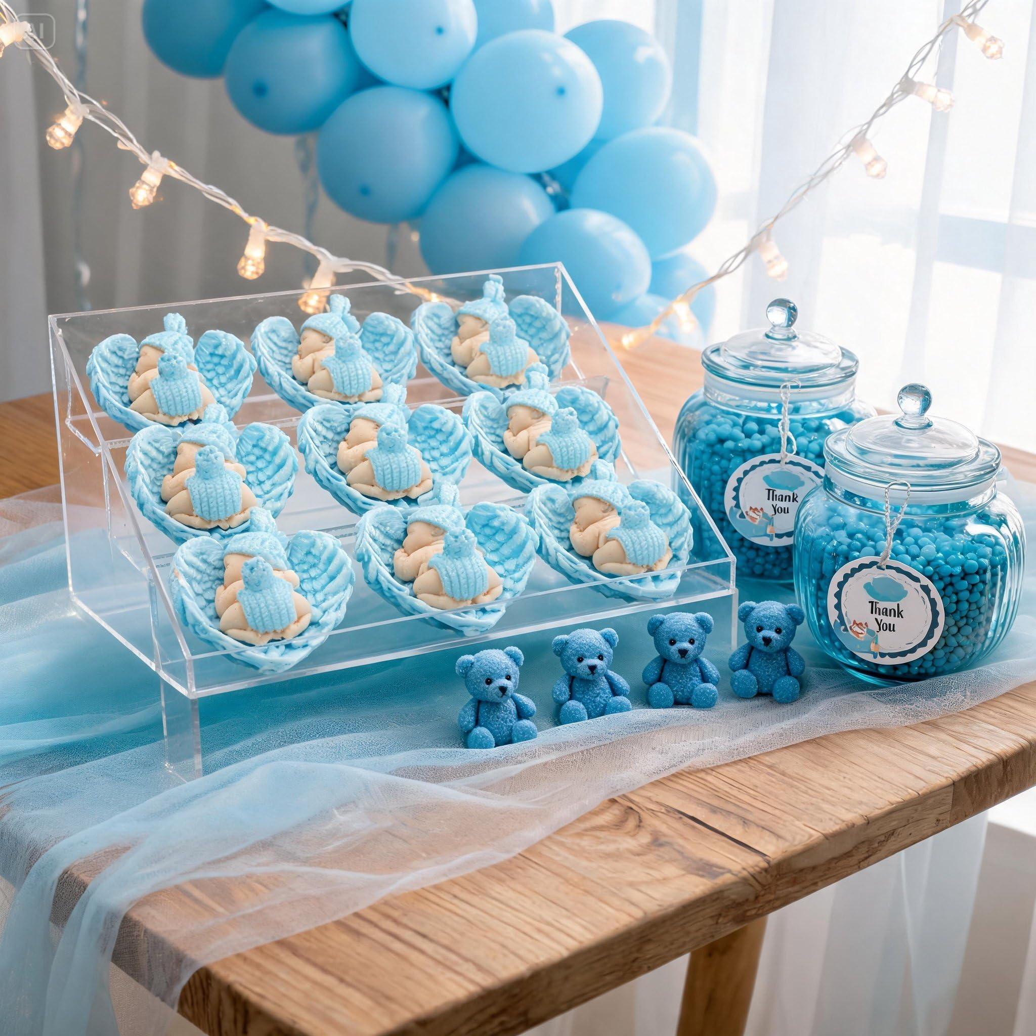 bomboniere battesimo, comunione, cresima, compleanno,Blue maschi compleanno bimba bambina bambino, blanc, rosa pietra angelo festa del neonato (10,20,30,50,100.. Opzioni disponibili nella sezione)