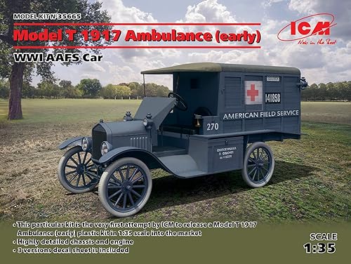Miniatura 2 de ICM 35665 - Modelo T 1917 Ambulancia (Early), WWI AAFS Car - Escala 1:35
