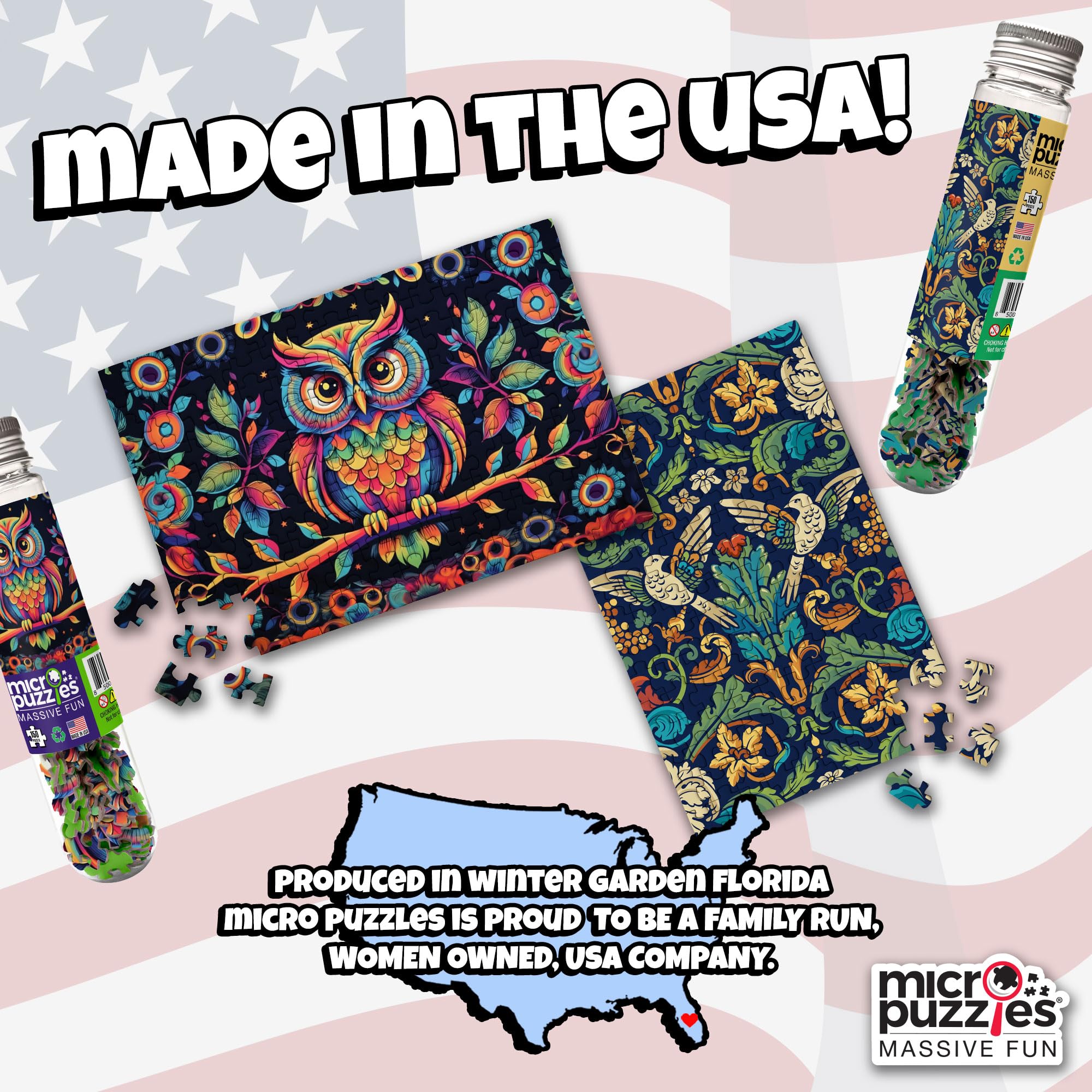 MicroPuzzles "Victorian Wallpaper" 2-Pack - Mini Puzzles for Adults, 150 Piece Small Puzzles for Adults and Teens - 4" x 6" Inch, Compact and Challenging Portable Jigsaw Puzzles - Image 7