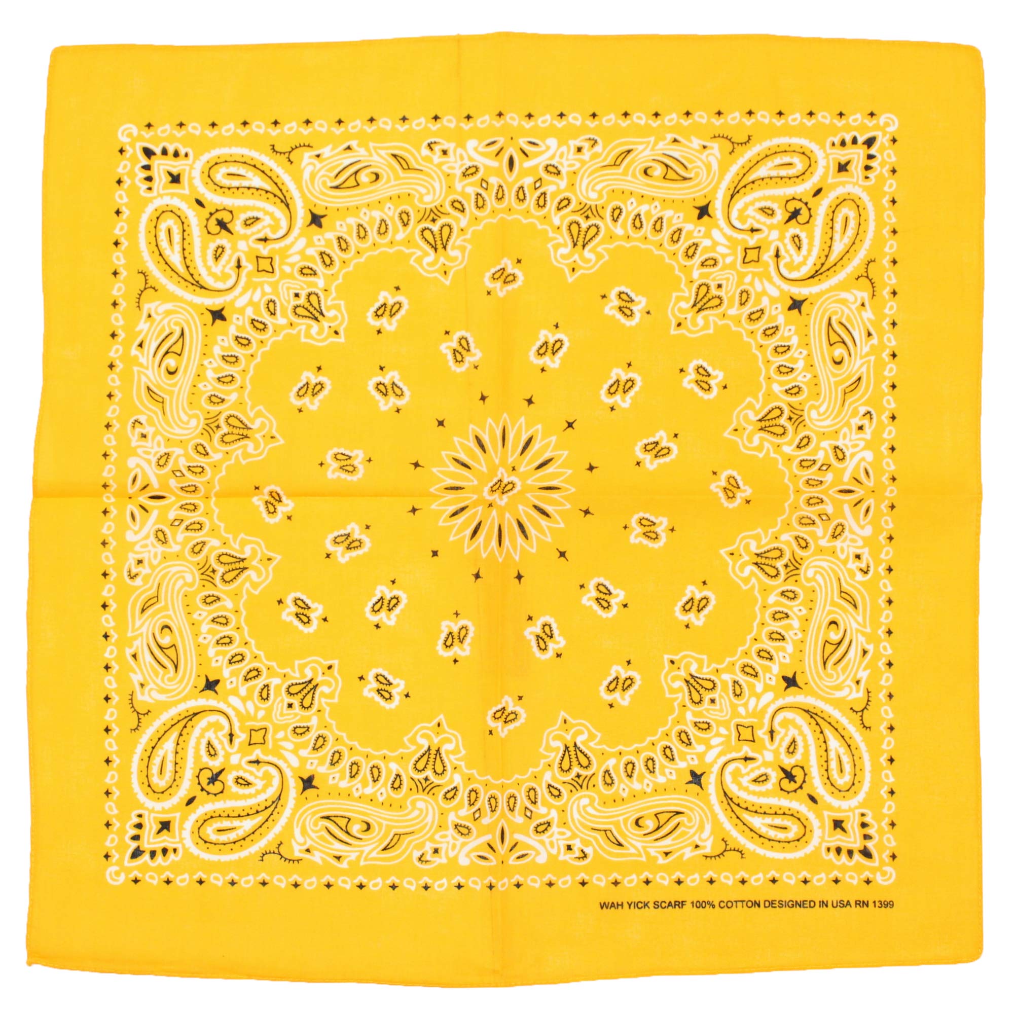 Zac's Alter Ego Alternative Retro Paisley Cotton Bandana/Neckerchief/Headtie/Face Mask