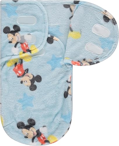 Miniatura 10 de Disney Minnie Mouse - Saco para envolver al bebé de una sola capa, manta de envolver para recién nacido, manta suave y cómoda, manta para dormir o