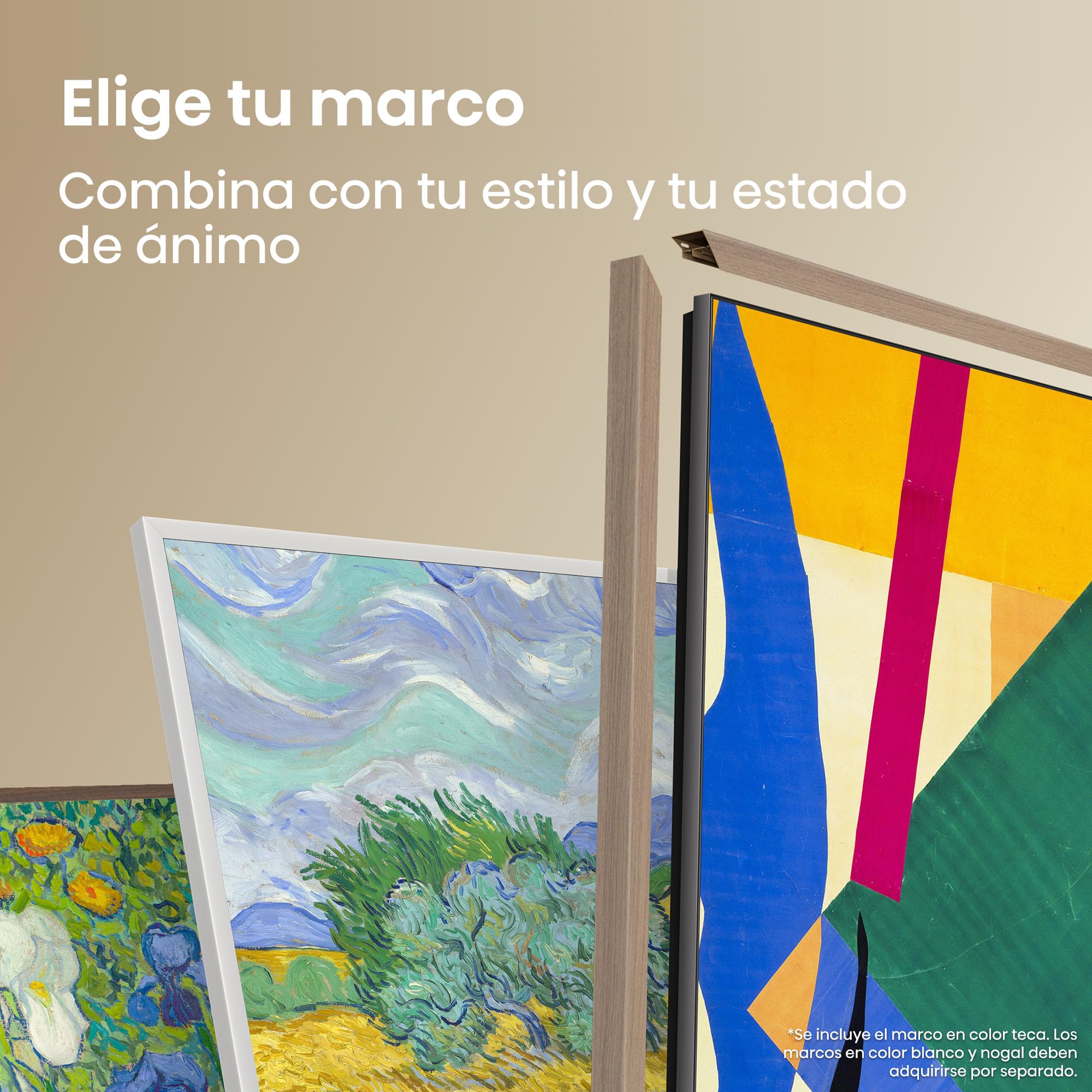 Hisense 55S7S - Hi-QLED Smart TV 55 Pulgadas, Hi-QLED Lifestyle TV, Modo Arte, Hi-Matte Display, Elige Marco, Diseño Ultra Fino, Soporte de Pared, Modo Juego 144 Hz Nativos, Sonido 2.0.2