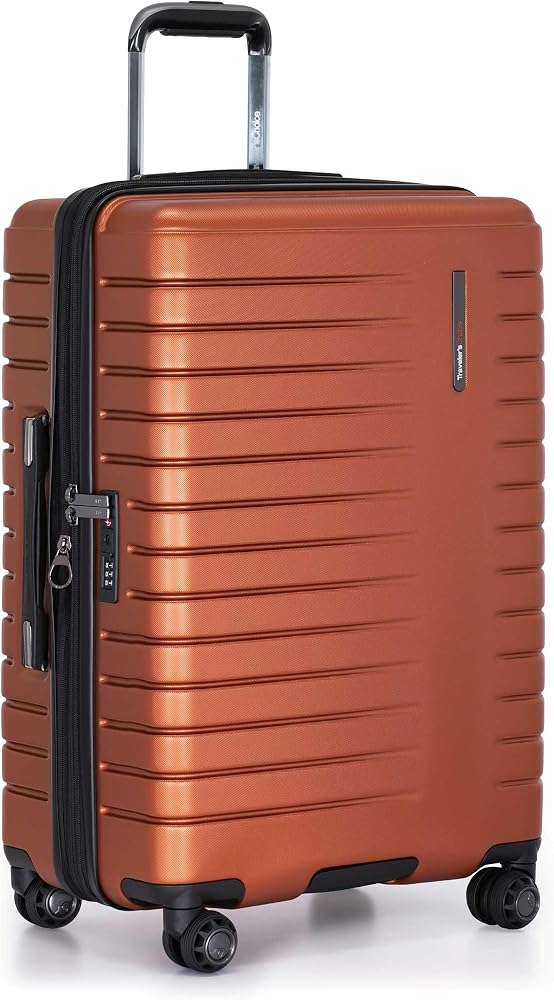 Traveler's Choice Archer 폴리카보네이트, 주황색., Archer 폴리카보네이트 확장 가능한 캐리어 스피너 휠 포함 — 사진 1