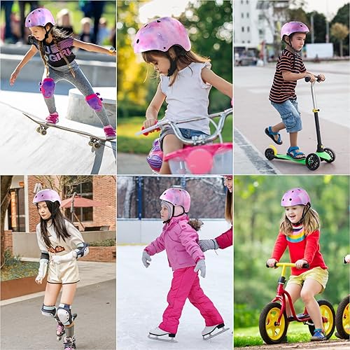 Miniatura 2 de Casco de bicicleta para niños y niñas, certificado por la CPSC para niños pequeños, jóvenes, casco de protección ajustable para patinaje