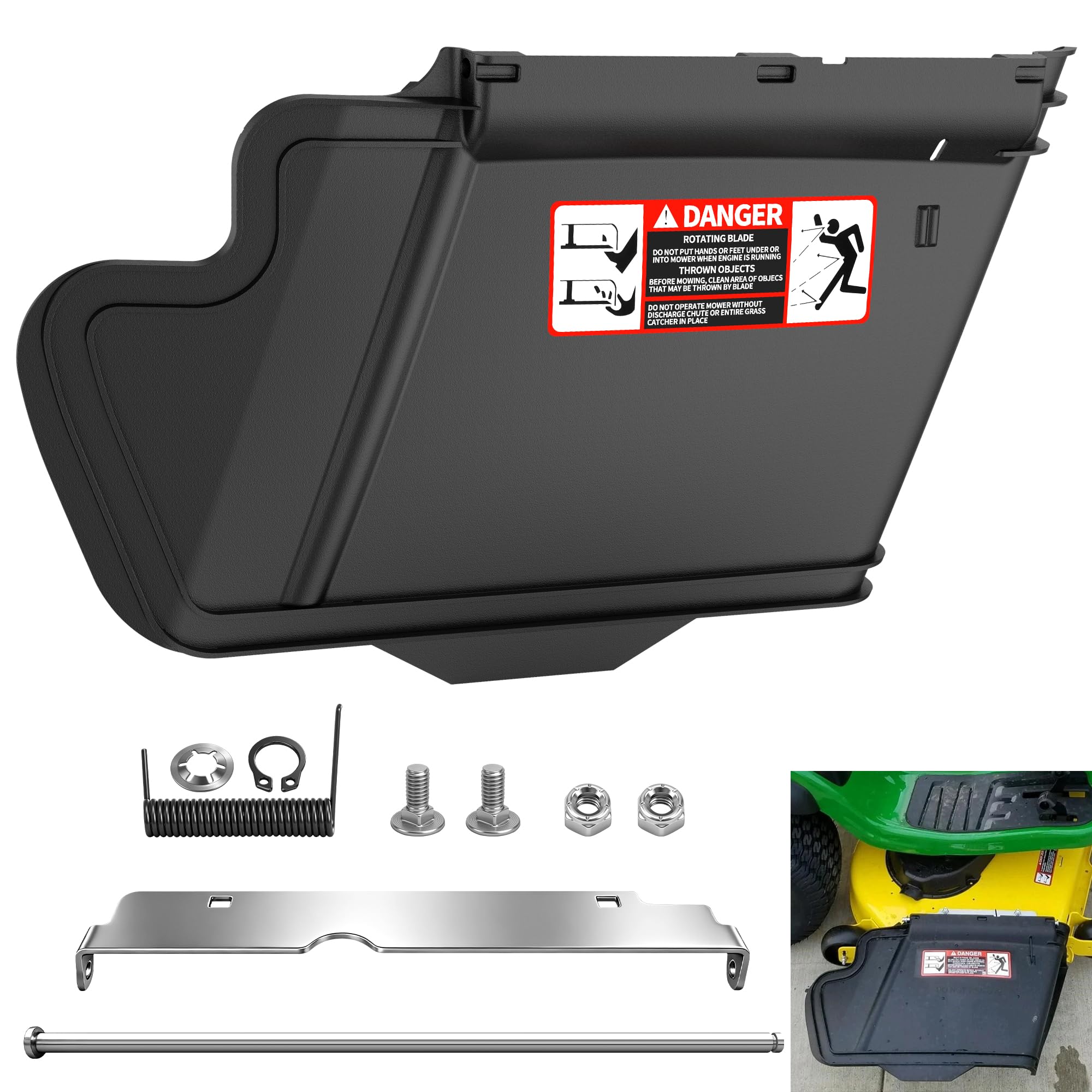 Amazon.com : TCA16388 Discharge Chute Kit for Jo-hn Deere Lawn