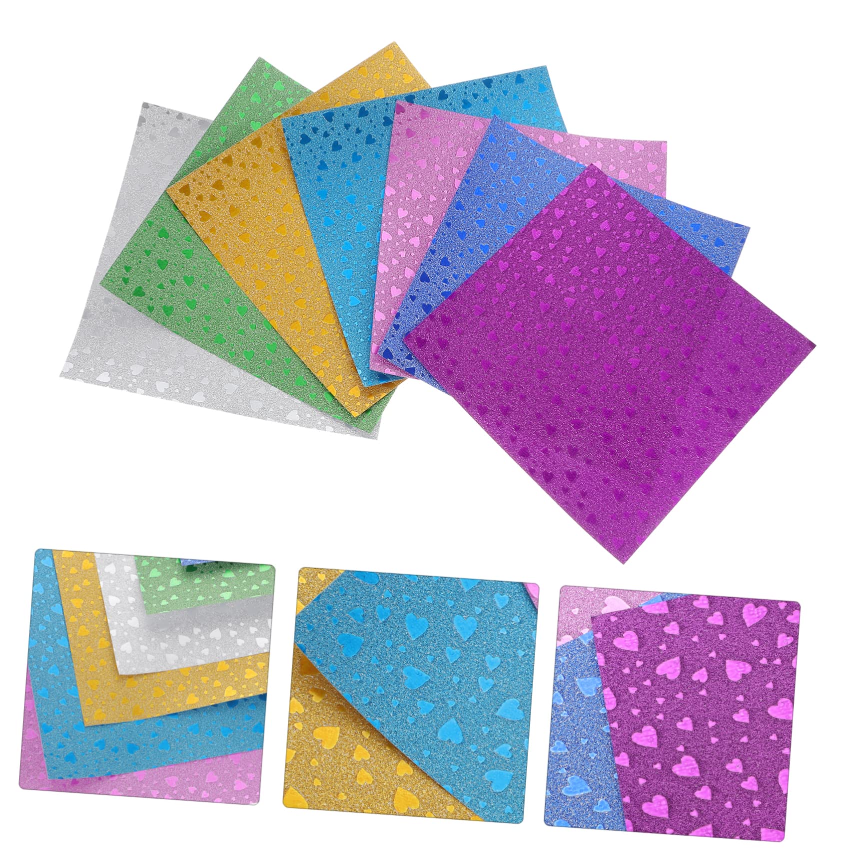 Holibanna 3 Series Papel De Origami Doble Cara Para Manualidades Diy Para Decoraciones Papel De Plegado Y Resistente Material De Manualidades 112 Piezas*3