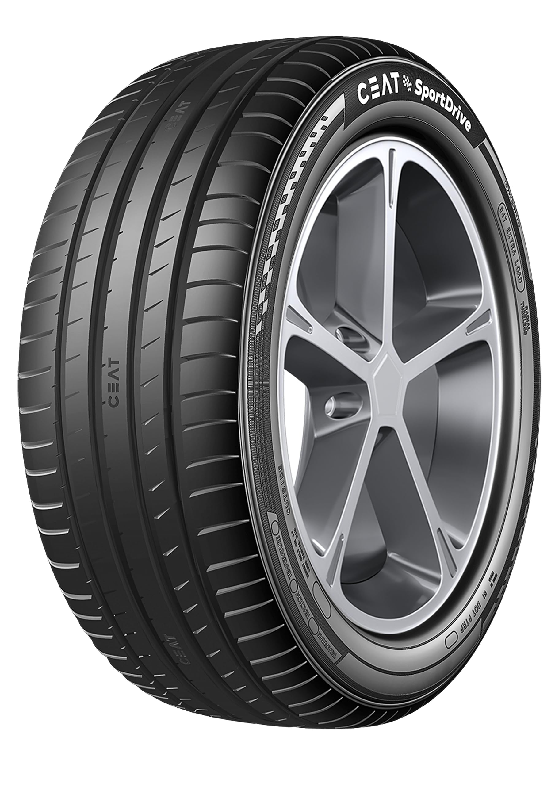 atoto245／50R18 CEAT (With Fitment) 245/50 R18 SPORTDRIVE CALM 104W XL TUBELESS