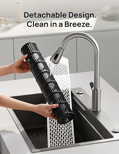 Miniatura 8 de Dreo Ventilador de torre inteligente para dormitorio, ventilador oscilante sin aspas con control remoto, 9 velocidades, 4 modos, temporizador de 12