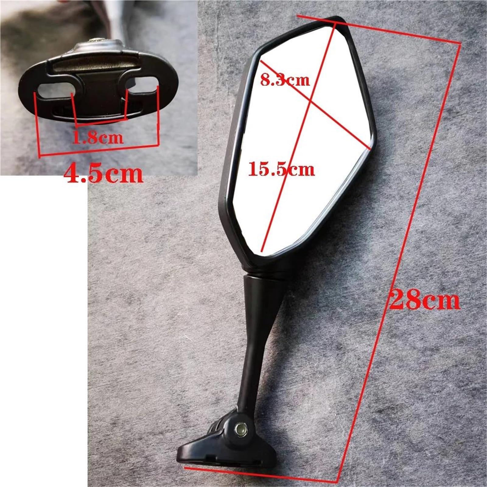 Miroir Convexe Large Champ Vision Rétroviseur Moto Aspect Carbone Pour Suzuki SV650S, GSX-R, Etc. - Réglable, Large Champ De Vision, Anti-reflets Rétroviseur Aspect Carbone Miroir Convexe Large Champ Vision Rétroviseur Moto Aspect Carbone Pour Suzuki SV650S, GSX-R, Etc. - Réglable, Large Champ De Vision, Anti-reflets Rétroviseur Aspect Carbone