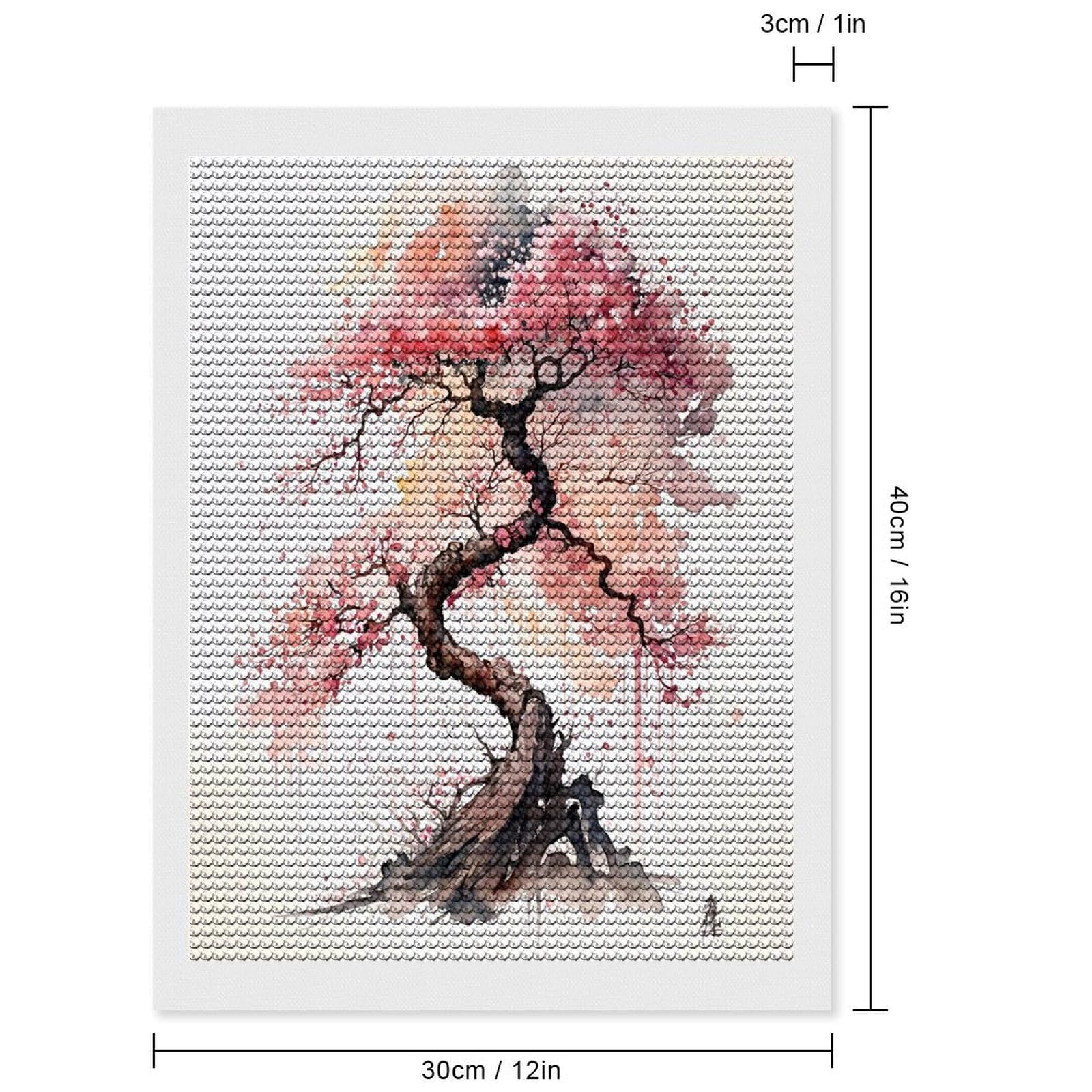 ダイヤモンドビーズ完成品【水彩画風現代アート】 Amazon.co.jp: ダイヤモンドアート 和風 和柄 波 キット