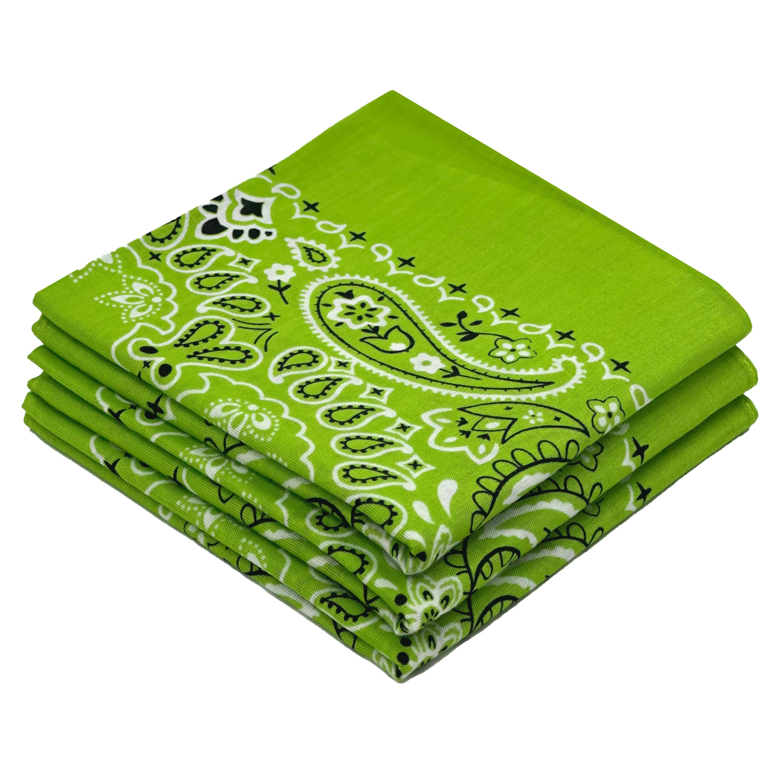 Every-ville Cotton Bandana Handkerchief for Men &amp; Women, 3 Pack
