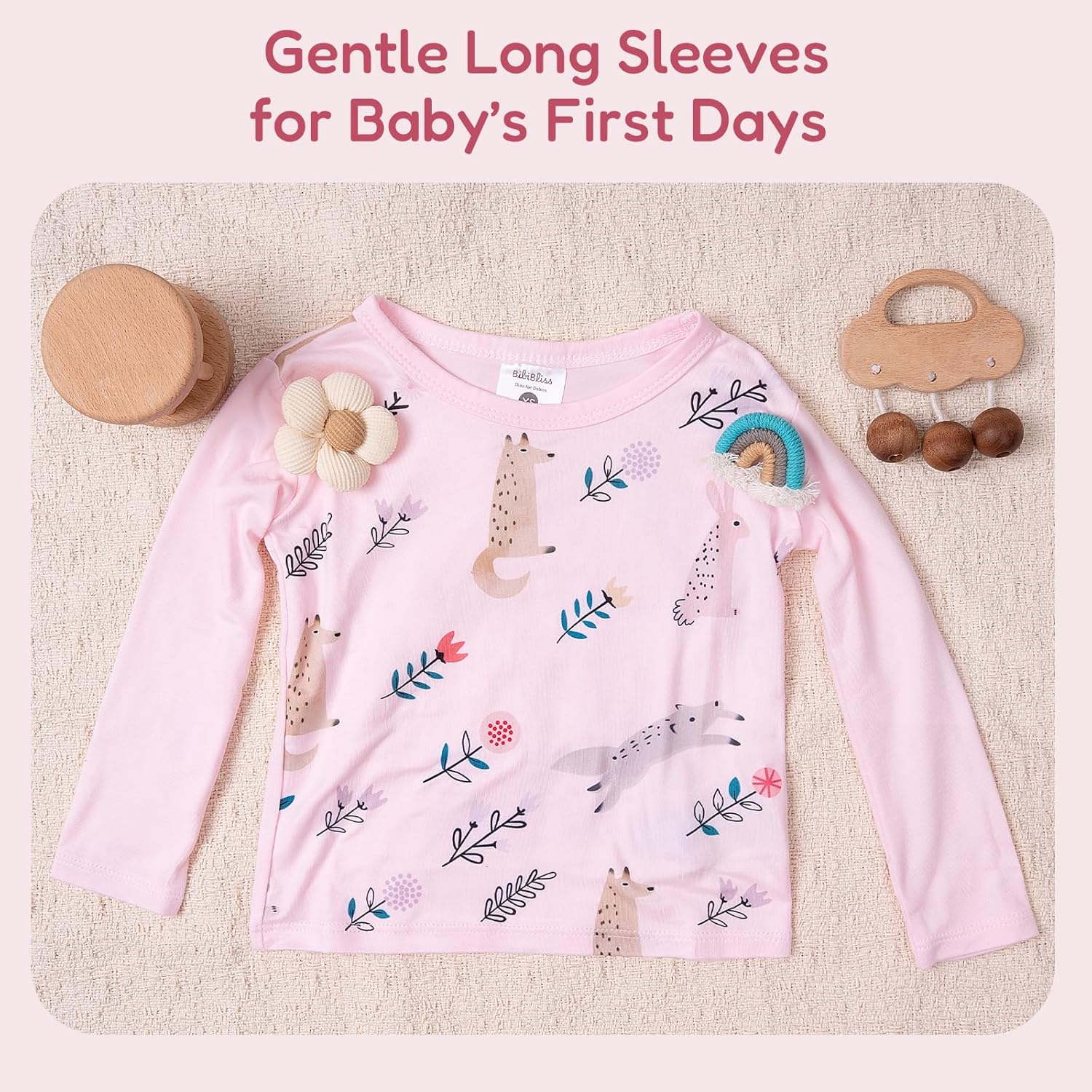 4pcs Newborn Clothes Gift Set for Baby Boys & Girls,0-3-6month Buttery-Soft Unisex Layette Essentials