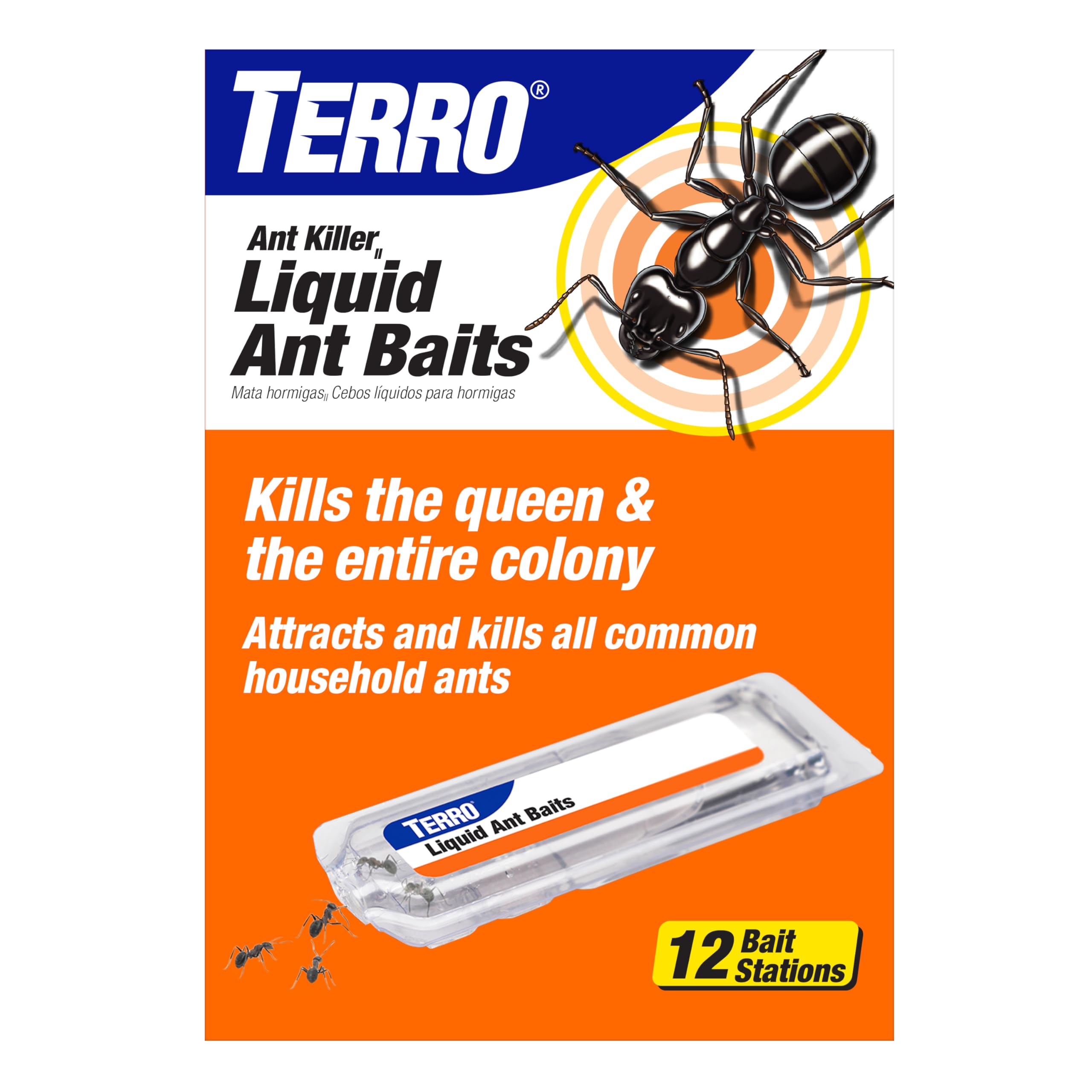 Photo 1 of Terro, Ant Killer Bait Stations T300B - Liquid Bait to Eliminate Ants - Bait System - Stations for Effective Indoor Ant Control, 12 Count