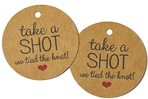 Shot Favor Tags - Celebrate Your Wedding with Every Take a Shot