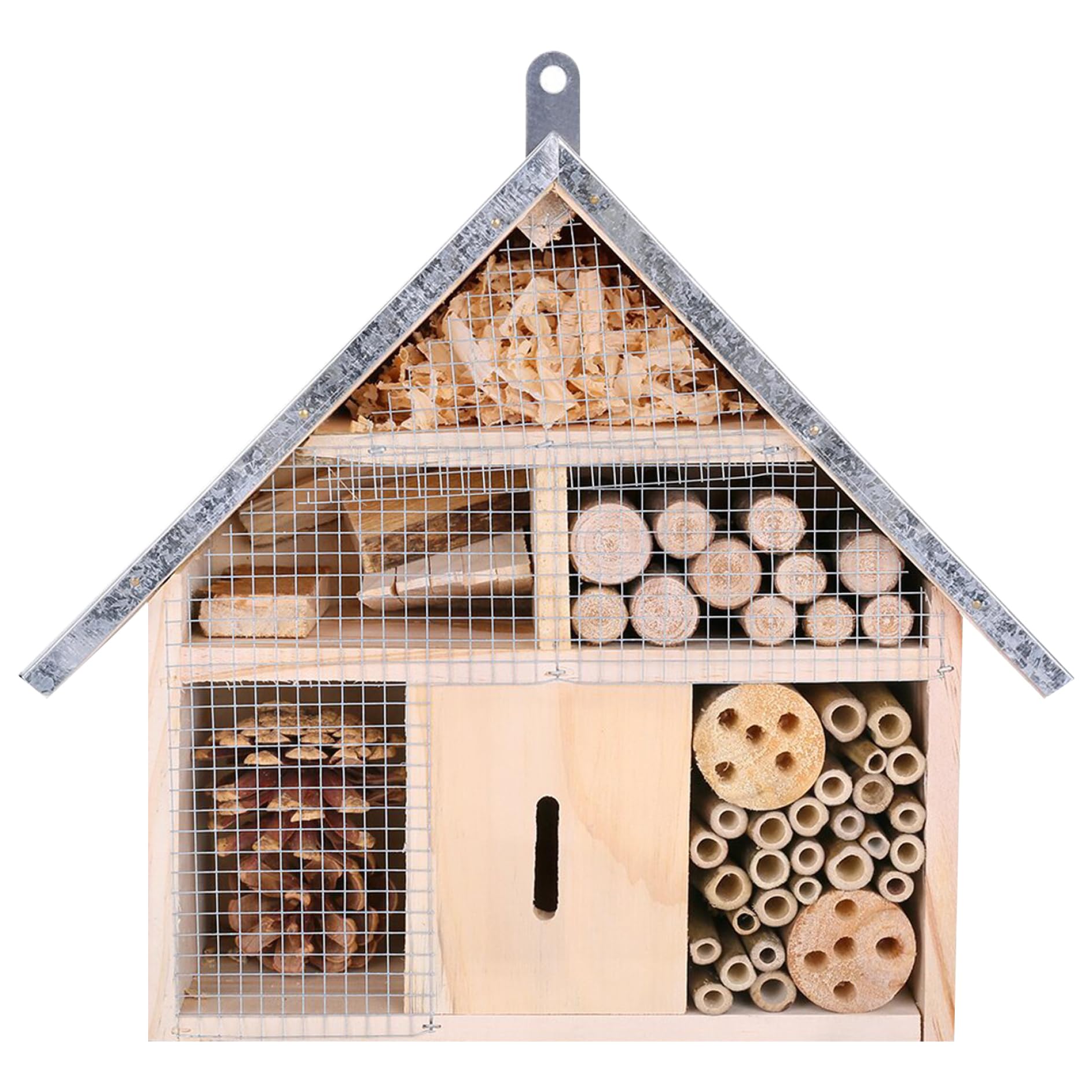 Bug Hotel, scatola per in legno resistente alle intemperie, da appendere, decorativa per, farfalle