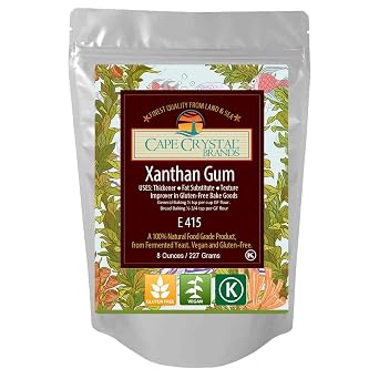 Xanthan Gum - Premium Quality from Cape Crystal Brands - | Vegan | K Kosher Certified 2-oz / 8-oz /14-oz ... 8-oz