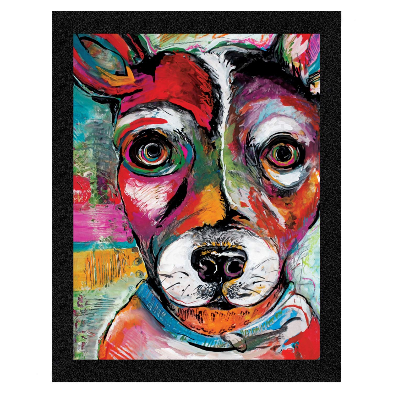 Amazon.co.jp: ArtX 犬のフレーム付き絵画(10.5 x 13.5インチ