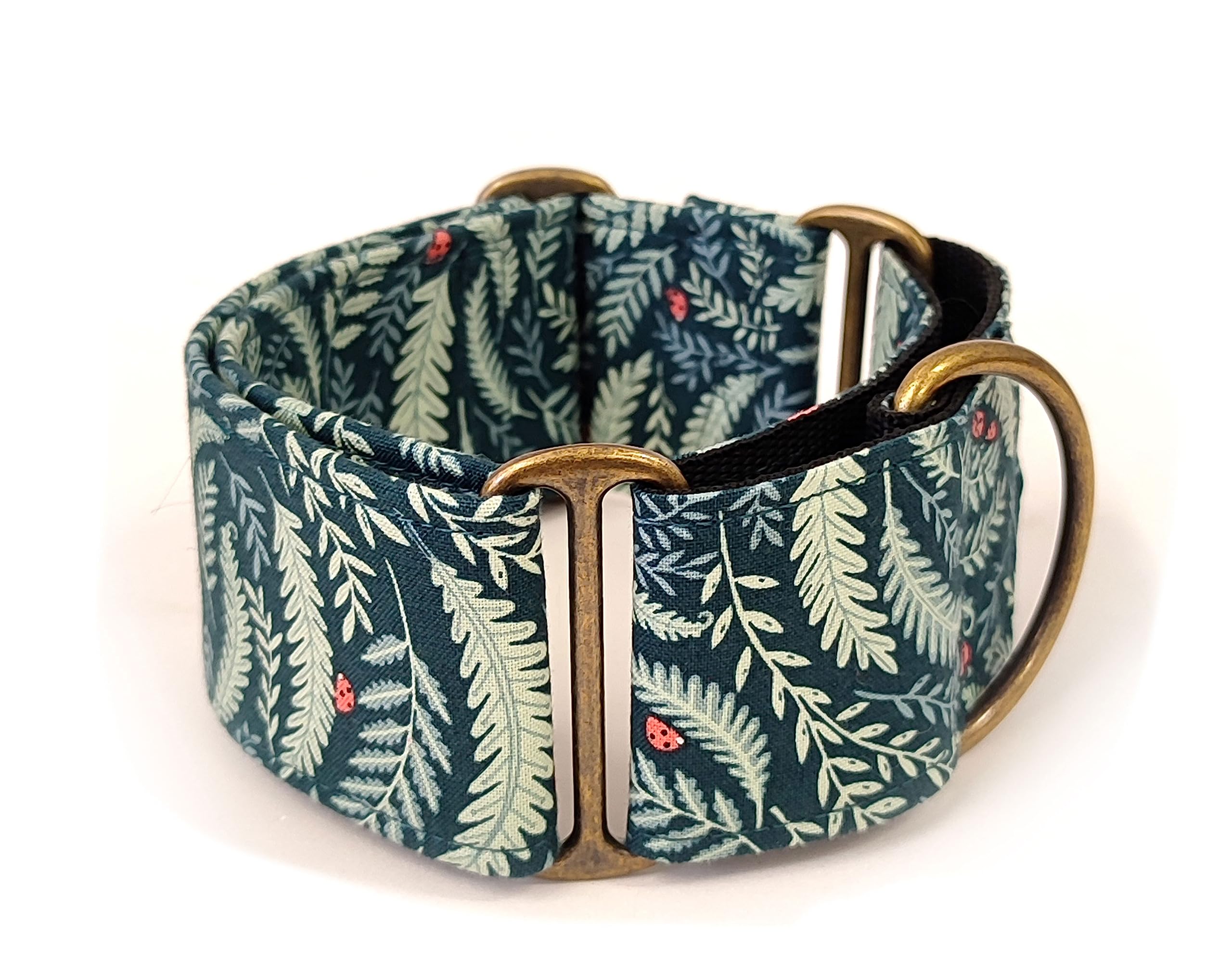 Collar Martingale Para Perro: LadyBug 2, Hecho a Mano en España por Wakakán