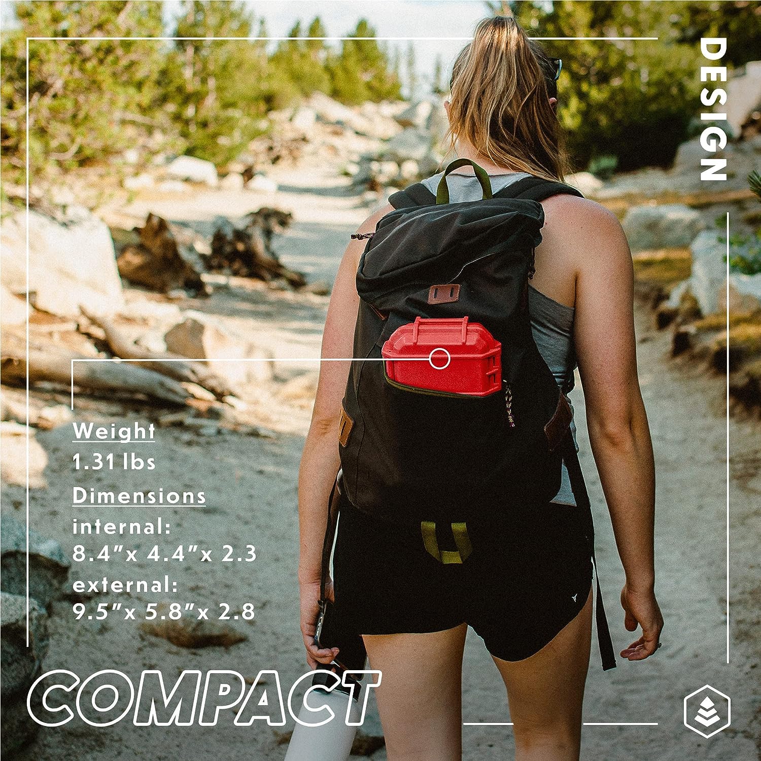Evergreen 56 - Funda Protectora Impermeable para Caja Impermeable, Seguro para Viajes, especificaciones Mil, Fabricado en Estados Unidos, para organizar cámaras, teléfonos, Camping, Pesca, Senderismo