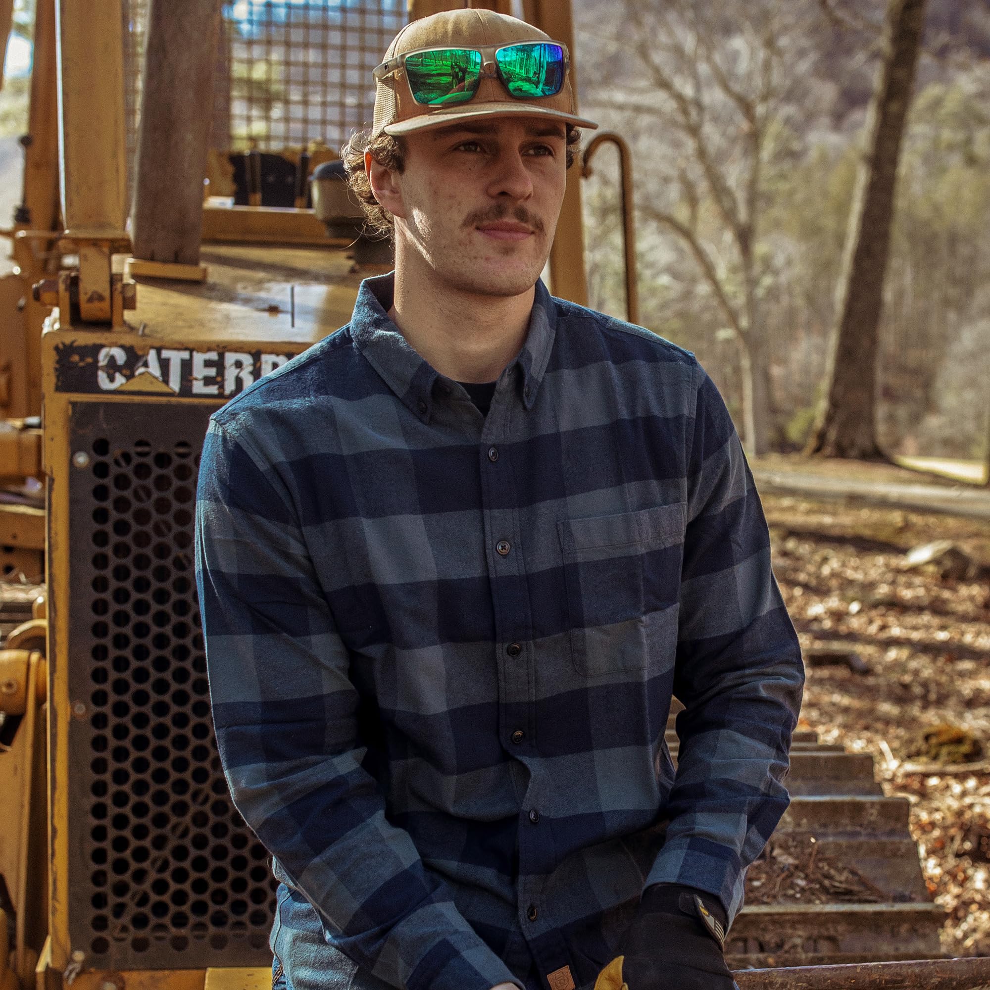 Dubinik® Camicia Uomo Flanella 100% Cotone Quadri Invernale Leggera con Taschino Morbida Comoda