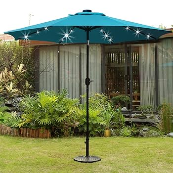 Coatac　ビューライトS3 ＃８／９Wide（BK） Amazon.com : Sunnyglade 9' Solar LED Lighted Patio Umbrella