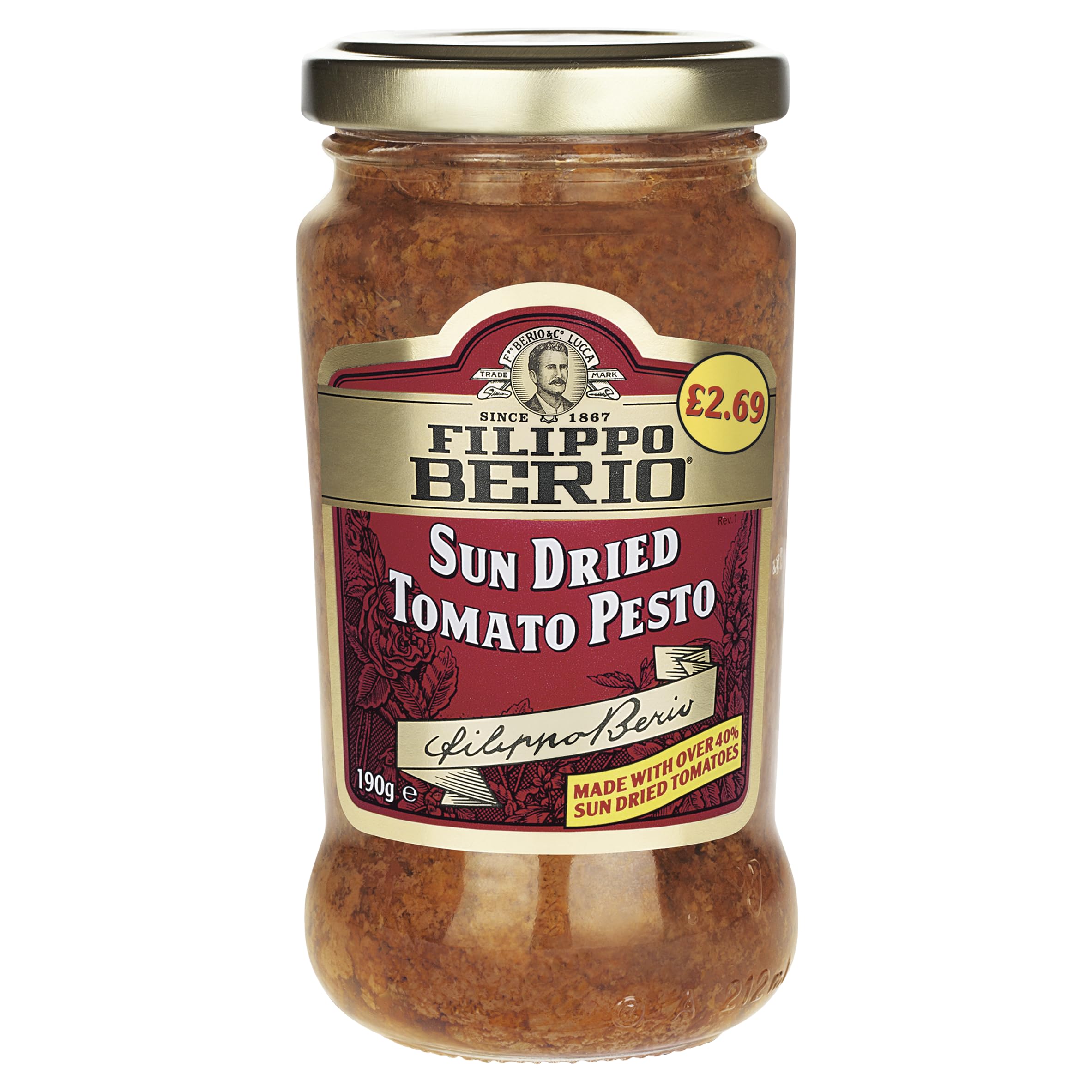 Filippo Berio White Sundried Tomato Pesto Pm £2.69 190G