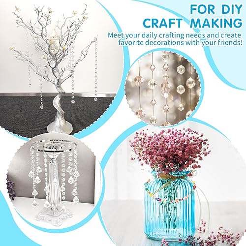 Miniatura 6 de cridoz 1710 cuentas de cristal para hacer joyas y manualidades, cuentas coloridas para pulseras, manualidades y adornos para el hogar