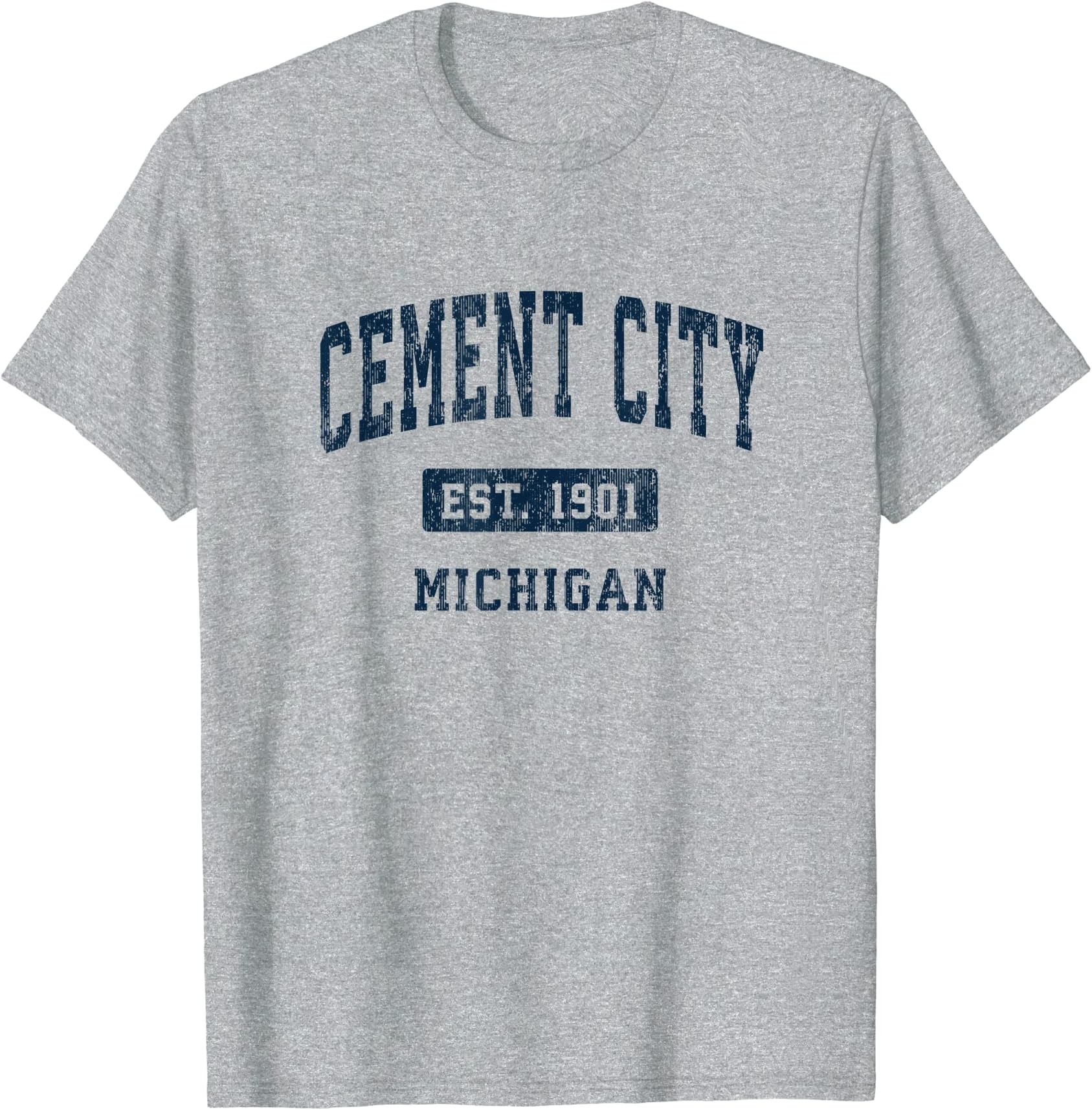 Cement City Michigan MI Vintage Athletic Sports Design T-Shirt