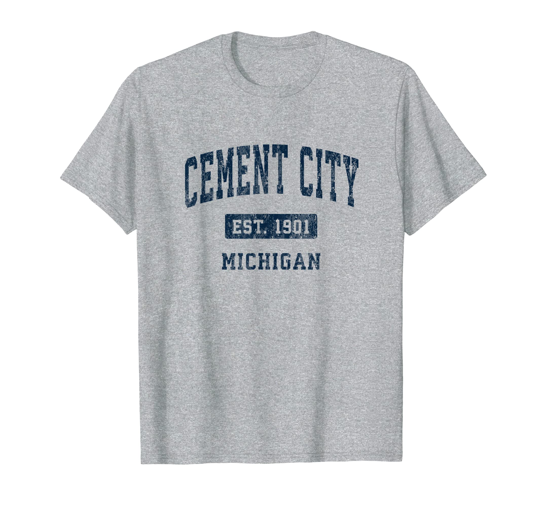 Cement City Michigan MI Vintage Athletic Sports Design T-Shirt