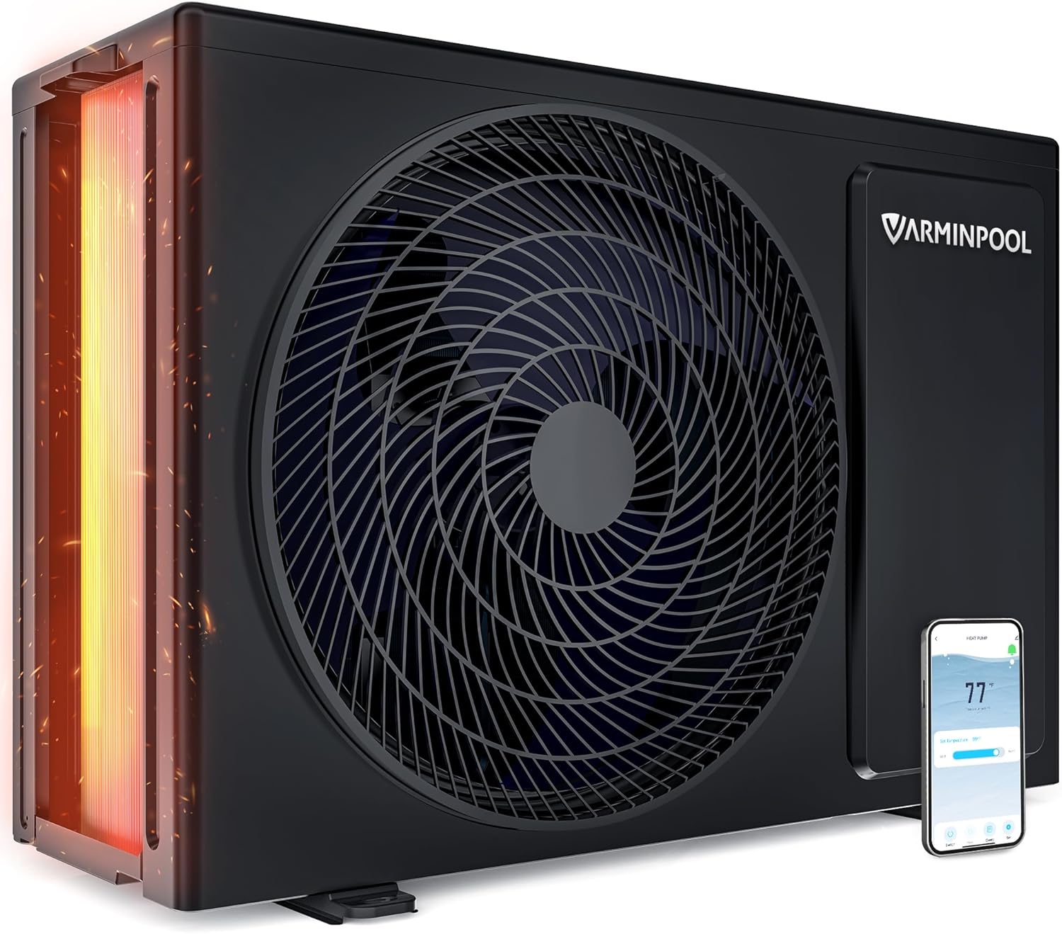 27,000 BTU Pool Heat Pump, 110V Above Ground Pool Heater & Chiller for 6,000 Gallons, Energy Efficient COP 6.2, Quiet Operation, Plug-and-Play Installation, V7