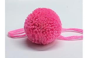 Set of 4 Fluffy Yarn Pom Poms for Delightful Crafts
