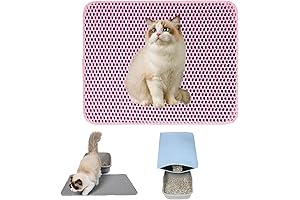 Adorapaws Cat Litter Trap Mat, Honeycomb Double Layer Kitty Litter Mat