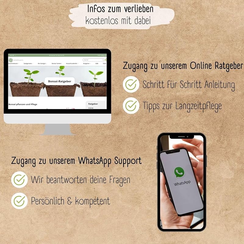 Loveplants Bonsai Kezdőcsomag - 4 Ritka Bonsai Mag Fenntartható Nélkül Műanyag